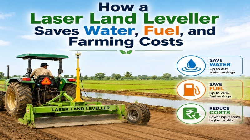 How a Laser Land Leveller Saves Water, Fuel, and Farming Costs